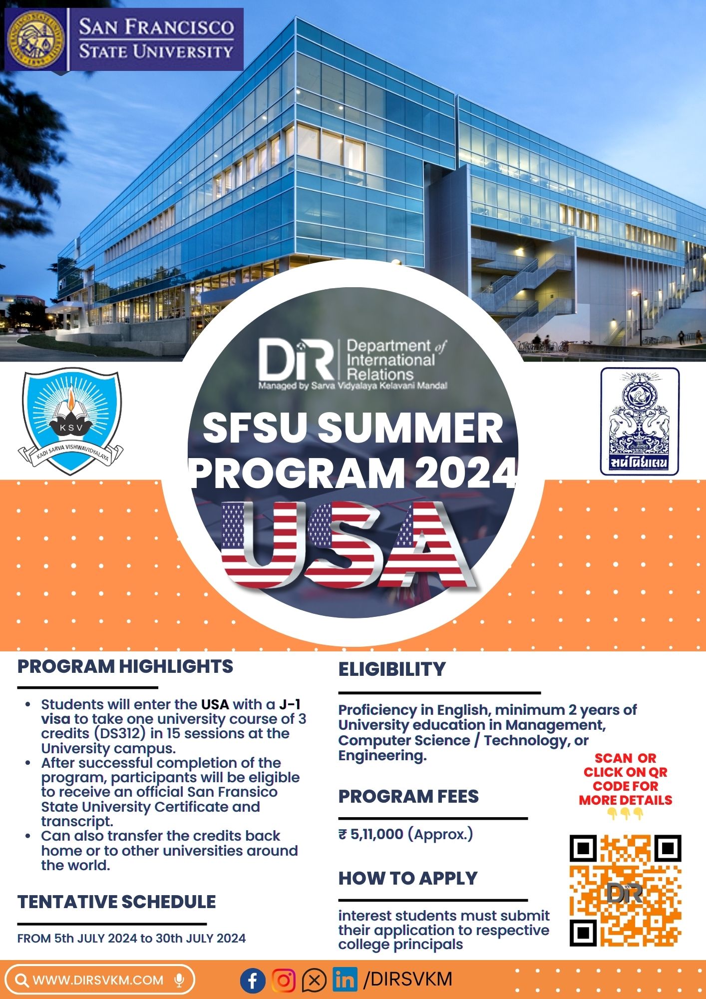 SFSU Summer Program 2024 DIR